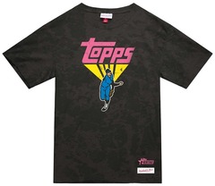 Mitchell & Ness TOPPS Heritage Baseball - Mineral Wash Black Tee
